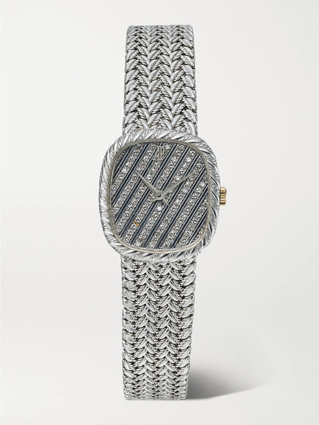  Stephanie Windsor Stephanie Windsor - + Audemars Piguet Vintage 1980s Hand-wound 24mm 18-karat White Gold And Diamond Watch (fits Up To 6.2 Wrist) - One Size 