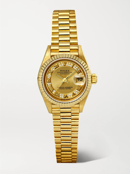  Stephanie Windsor Stephanie Windsor - + Rolex Vintage 1995 Datejust Automatic 26mm 18-karat Gold And Diamond Watch, Ref. No. 69178 (fits Up To 6.1 Wrist) - One Size 