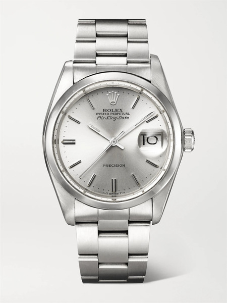  Stephanie Windsor Stephanie Windsor - + Rolex Vintage 1978 Oyster Perpetual Air-king Date 5500 Automatic 34mm Satinless Steel Watch, Ref. No., 11720 - Silver 