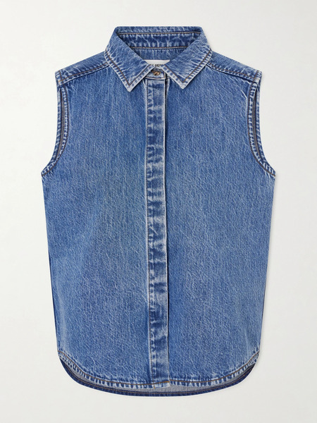  Still Here Still Here - Emma Denim Shirt - Dark Denim 