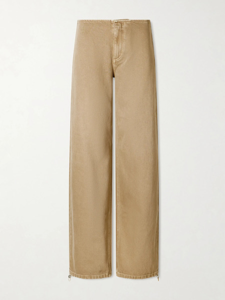  Still Here Still Here - Sport Low-rise Straight-leg Jeans - Taupe 