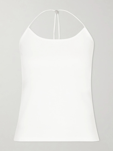  Still Here Still Here - Toggle Cotton Tank Top - White 