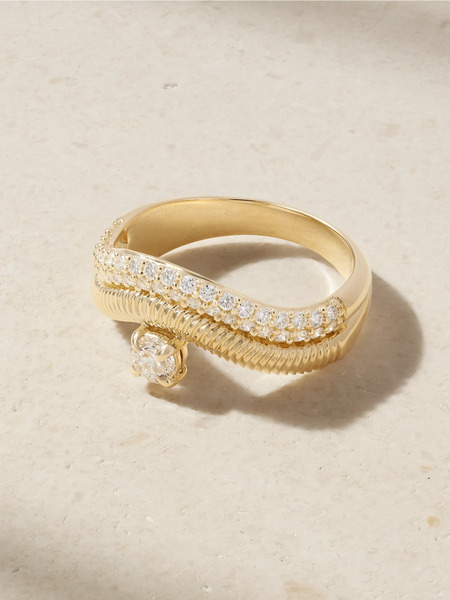  Stone And Strand Stone And Strand - Anjelica 14-karat Gold Diamond Ring - 6 