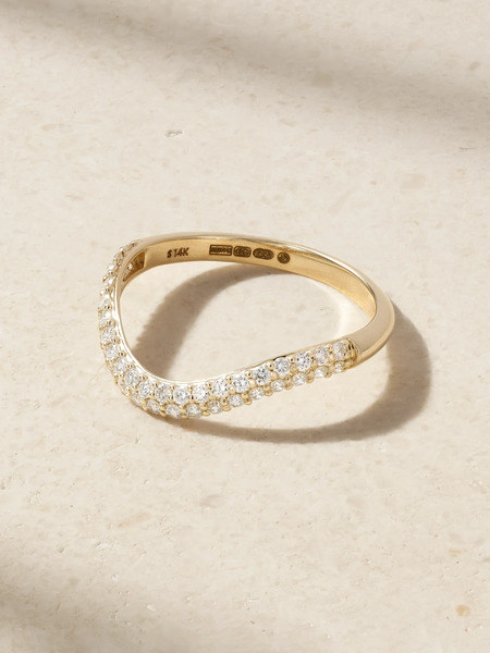  Stone And Strand Stone And Strand - Anjelica 14-karat Gold Diamond Ring - 7 