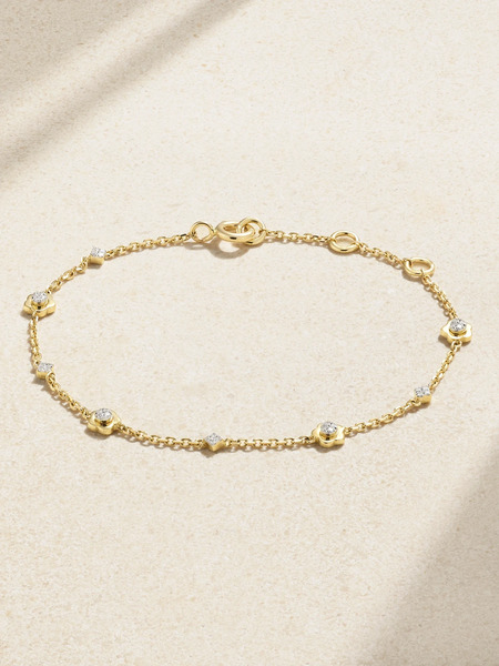  Stone And Strand Stone And Strand - Crosby 14-karat Gold Diamond Bracelet - One Size 