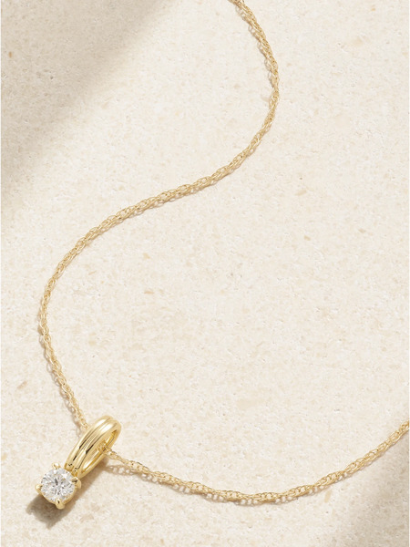  Stone And Strand Stone And Strand - Flow 14-karat Gold Diamond Necklace - One Size 