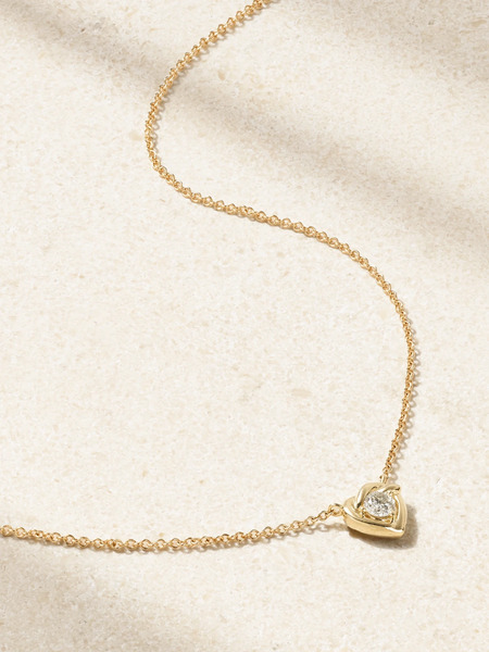  Stone And Strand Stone And Strand - Tie The Knot 10-karat Gold Diamond Necklace - One Size 