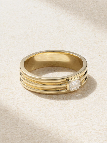  Stone And Strand Stone And Strand - Trio Ridge 14-karat Gold Diamond Ring - One Size 