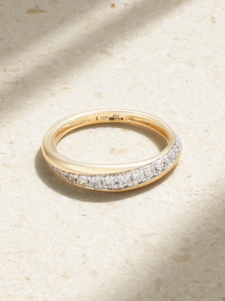  Stone And Strand Stone And Strand - Twist 10-karat Gold Diamond Ring - 5 