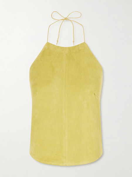  Stouls Stouls - Rosie Suede Halterneck Top - Yellow 