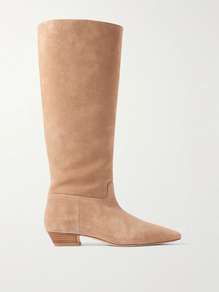  Stuart Weitzman Stuart Weitzman - Stassi Suede Knee Boots - Camel 