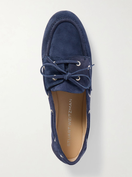  Stuart Weitzman Stuart Weitzman - Tinsley Suede Loafers - Storm Blue 
