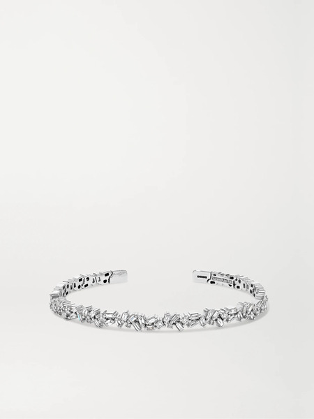  Suzanne Kalan Suzanne Kalan - 18-karat White Gold Diamond Cuff - Silver 