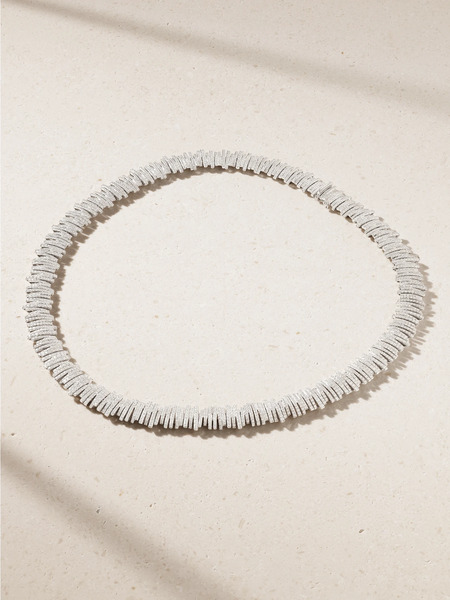  Suzanne Kalan Suzanne Kalan - 18-karat White Gold Diamond Necklace - One Size 