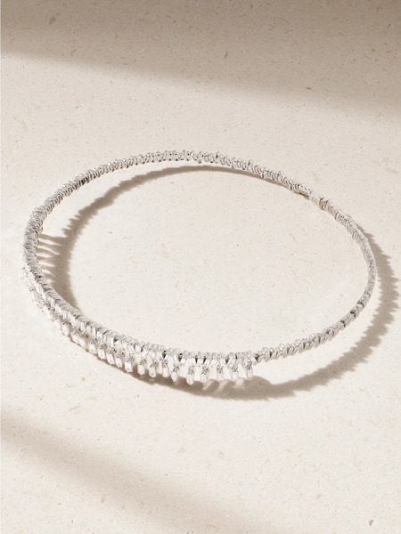  Suzanne Kalan Suzanne Kalan - 18-karat White Gold Diamond Necklace - One Size 