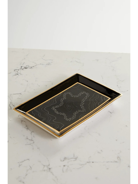  Suzanne Kalan Suzanne Kalan - Porcelain Jewelry Tray - Black 