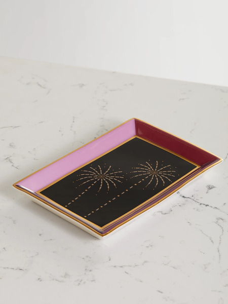  Suzanne Kalan Suzanne Kalan - Porcelain Jewelry Tray - Black 