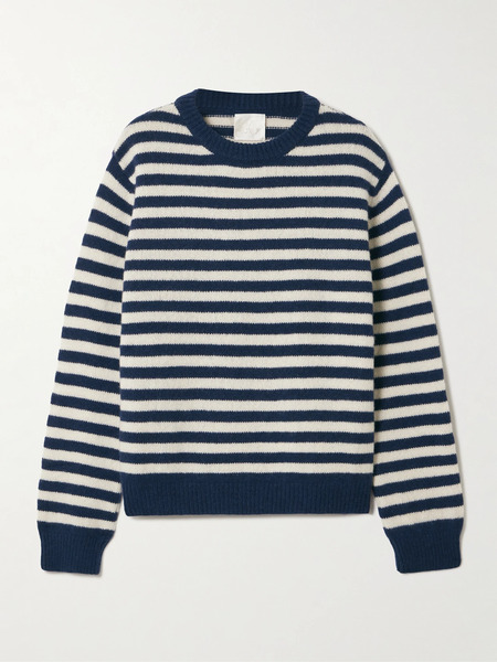  Suzie Kondi Suzie Kondi - Kismet Striped Cashmere Sweater - Navy 
