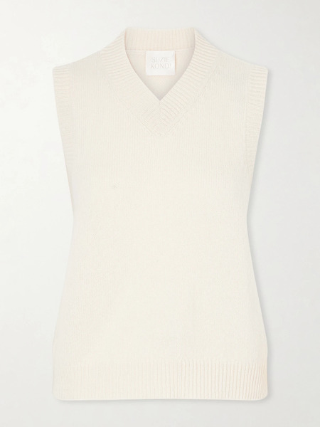  Suzie Kondi Suzie Kondi - Nico Cashmere Vest - Ivory 