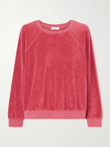  Suzie Kondi Suzie Kondi - Samos Cotton-blend Terry Sweatshirt - Red 