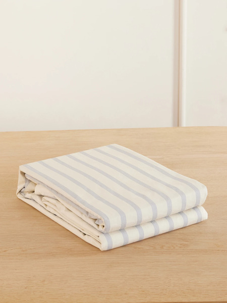  Tekla Tekla - Striped Organic Cotton-percale Queen Duvet Cover - Multi 