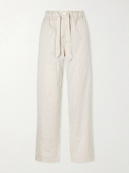  Tekla Tekla - Striped Organic Cotton-poplin Pajama Pants - Unknown 