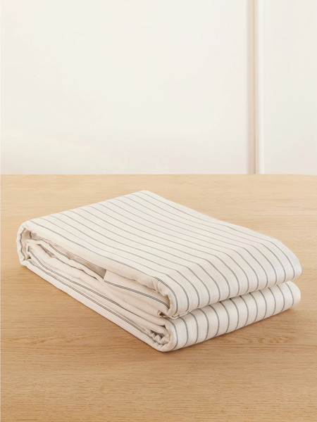  Tekla Tekla - Striped Organic Cotton-sateen Queen Duvet Cover - Multi 