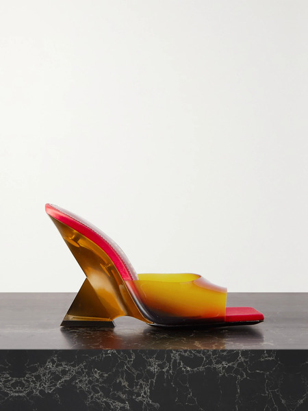  The Attico The Attico - Cheope Dégradé Pvc Mules - Red 
