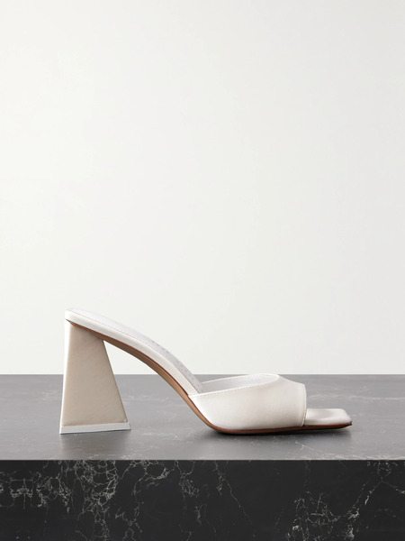  The Attico The Attico - Devon Satin Mules - White 
