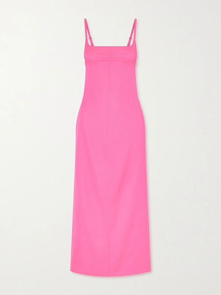  The Attico The Attico - Satin Midi Dress - Pink 