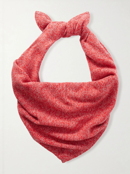  The Elder Statesman The Elder Statesman - Cashmere Scarf - Red 