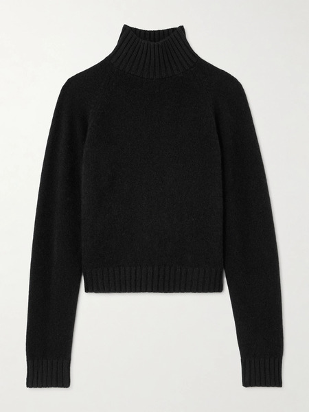  The Elder Statesman The Elder Statesman - Cashmere Turtleneck Sweater - Black 