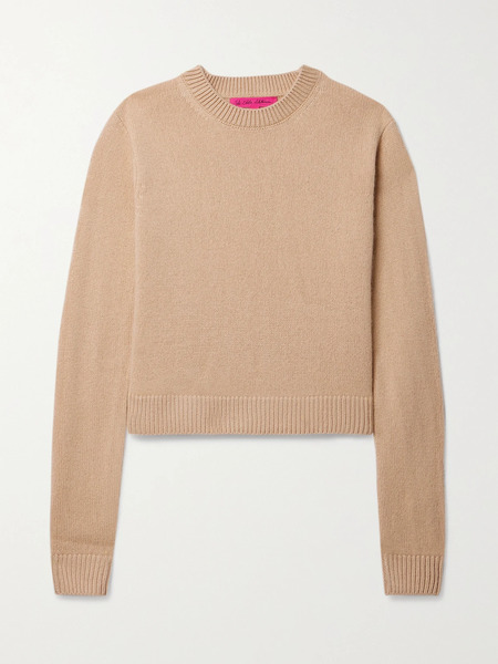  The Elder Statesman The Elder Statesman - Cropped Cashmere Sweater - Brown 