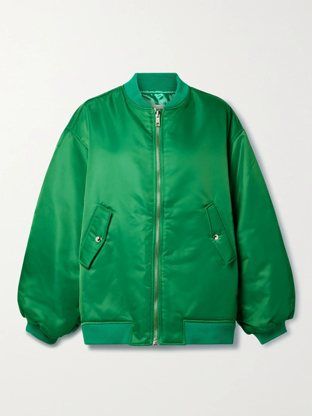  The Frankie Shop The Frankie Shop - Astra Shell Bomber Jacket - Green 