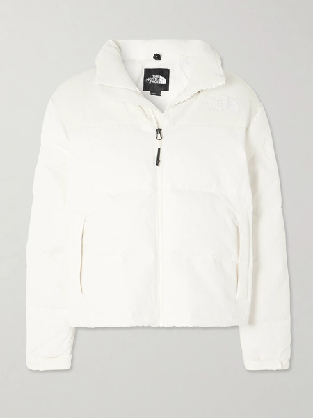  The North Face The North Face - 1992 Nuptse Embroidered Quilted Recycled Ripstop And Down Jacket - Ivory 