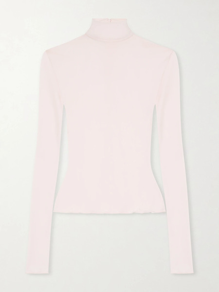  The Park The Park - Dakota Lyocell Turtleneck Top - Pink 