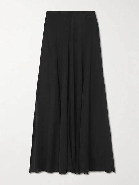  The Park The Park - Olivia Flowy Lyocell Maxi Skirt - Black 