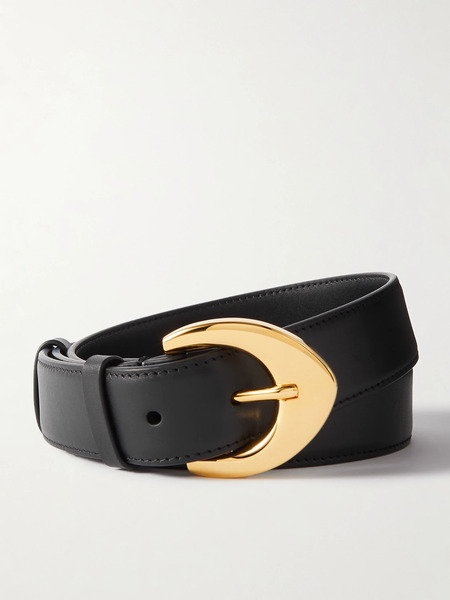  The Row The Row - Arrow Leather Waist Belt - Black 