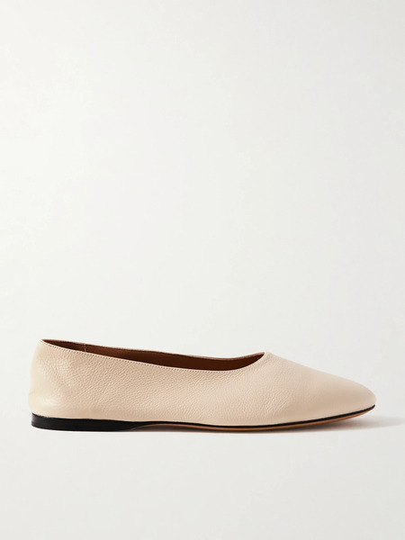  The Row The Row - Awar Leather Ballet Flats - Cream 