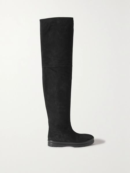  The Row The Row - Billie Suede Over-the-knee Boots - Black 