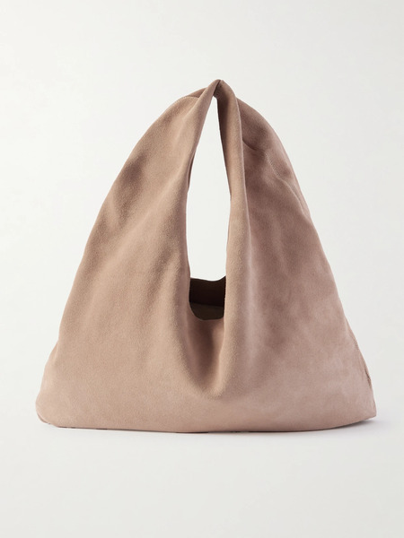  The Row The Row - Bindle Small Suede Shoulder Bag - Beige 