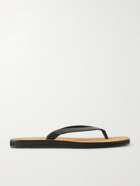  The Row The Row - City Leather Flip Flops - Black 