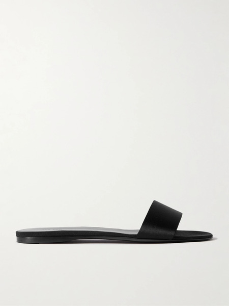  The Row The Row - Combo Satin Slides - Black 