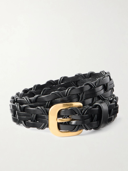  The Row The Row - Cord Woven Leather Belt - Black 