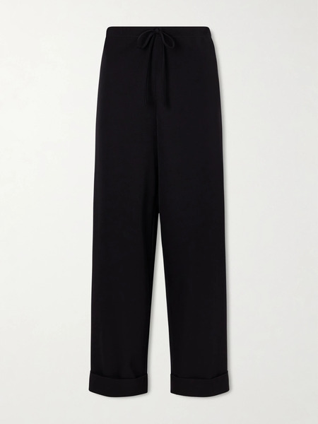  The Row The Row - Delano Wool-twill Wide-leg Pants - Black 