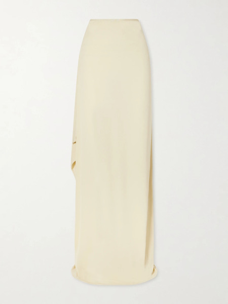  The Row The Row - Dione Satin Maxi Skirt - Cream 