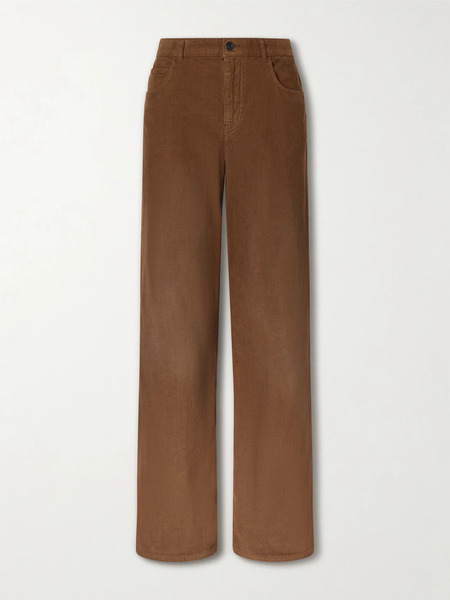 The Row The Row - Eglitta Cotton-blend Corduroy Pants - Camel 