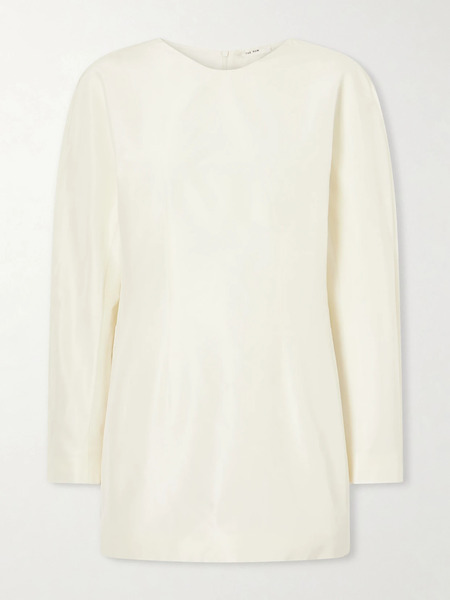  The Row The Row - Elione Cotton And Silk Blouse - White 