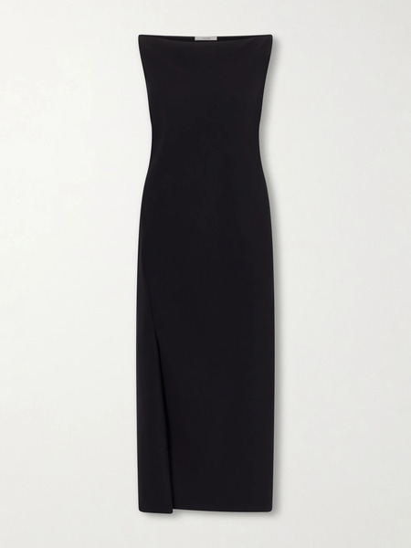  The Row The Row - Ender Crepe Midi Dress - Black 