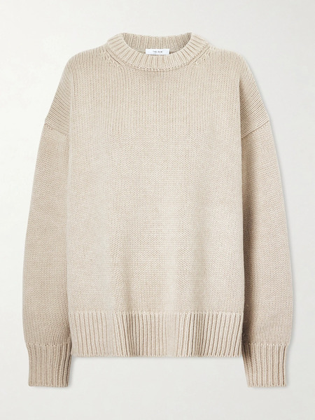  The Row The Row - Essentials Ophelia Oversized Wool And Cashmere-blend Sweater - Cream 